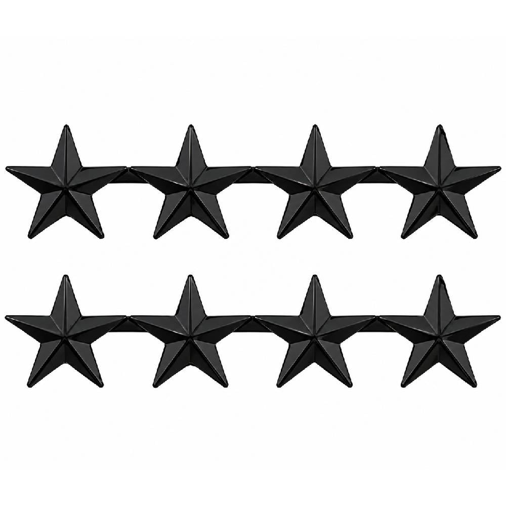General 4 Star Black Metal Rank Insignia BM-125P