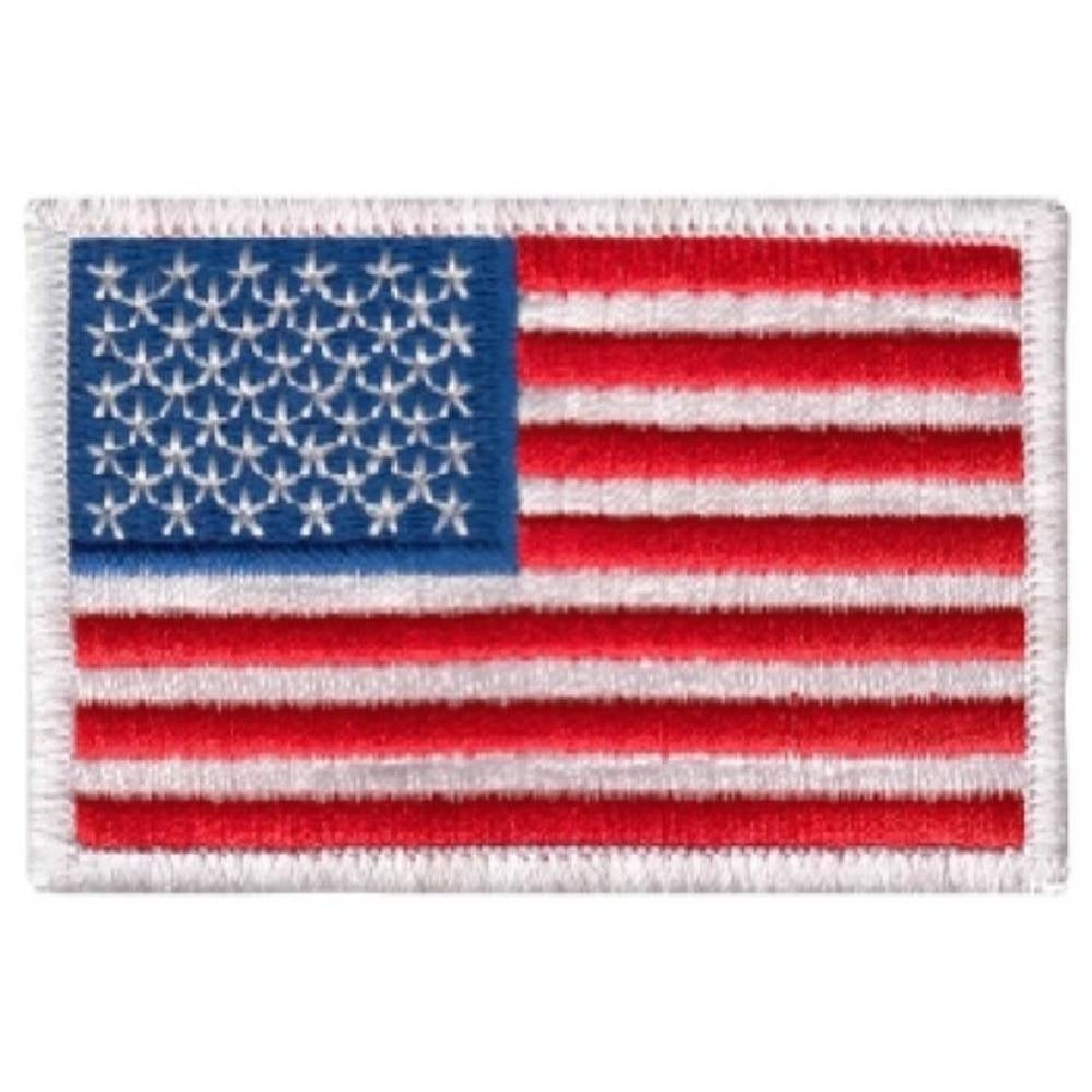 Rothco Embroidered US  Flag Patch With White Border 2777