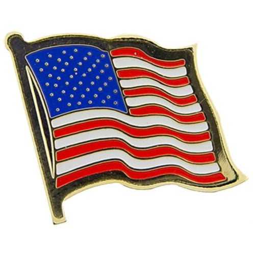 Wavy USA Flag-Pin - P09615