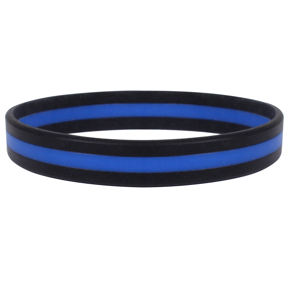 Rothco Silicone Thin Blue Line Bracelet 1180