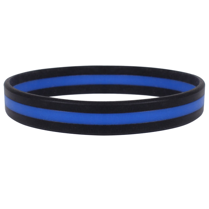 Rothco Silicone Thin Blue Line Bracelet 1180