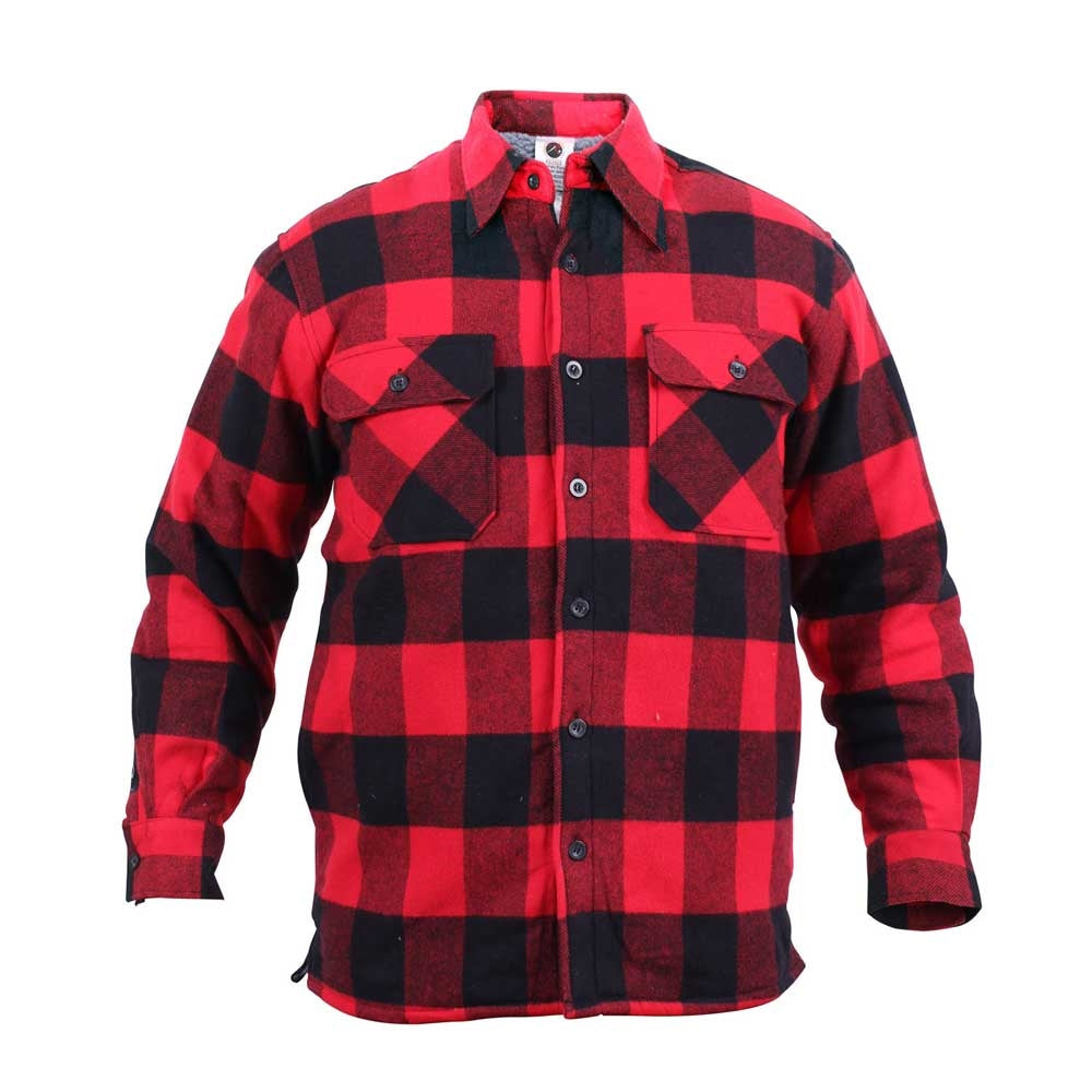 Rothco Heavyweight Sherpa-Lined Flannel Shirts - 3739