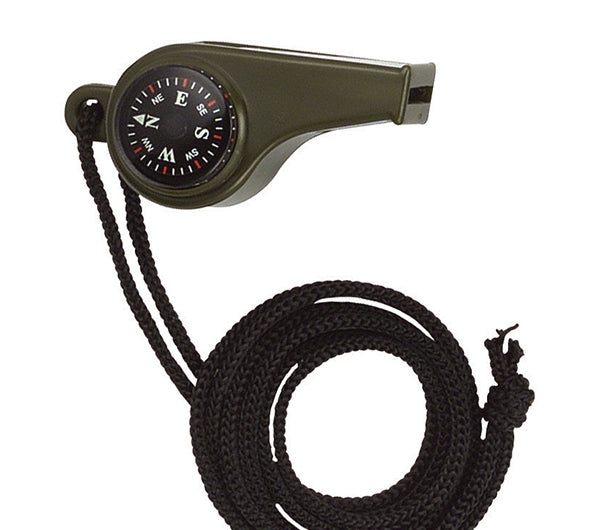 Rothco Olive Drab Whistle Compass  and  Thermometer - 9401