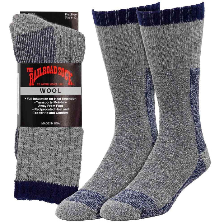 Railroad Socks Outdoor Wool  Boot Socks  2964