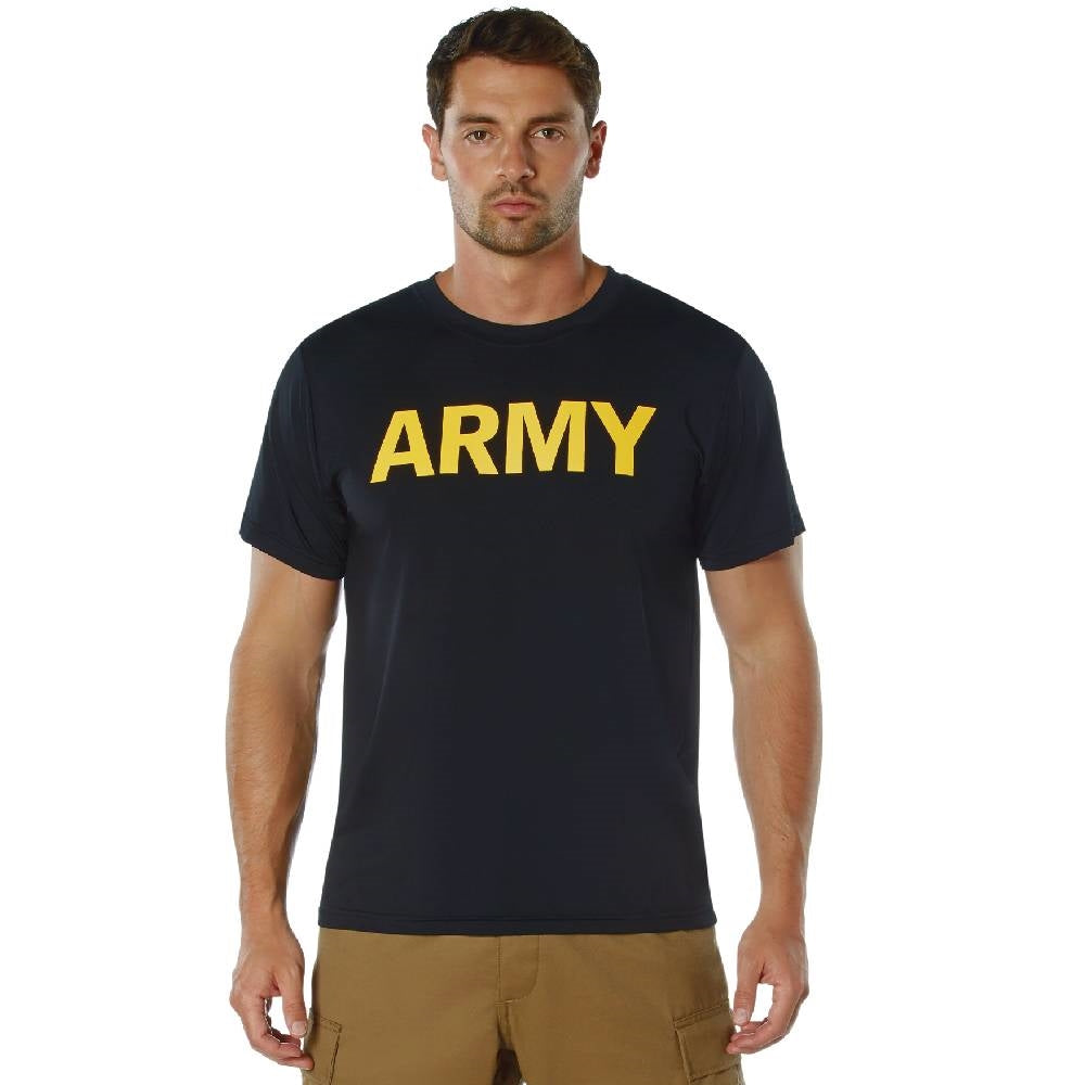 Rothco Black Army PT T-Shirt 60363