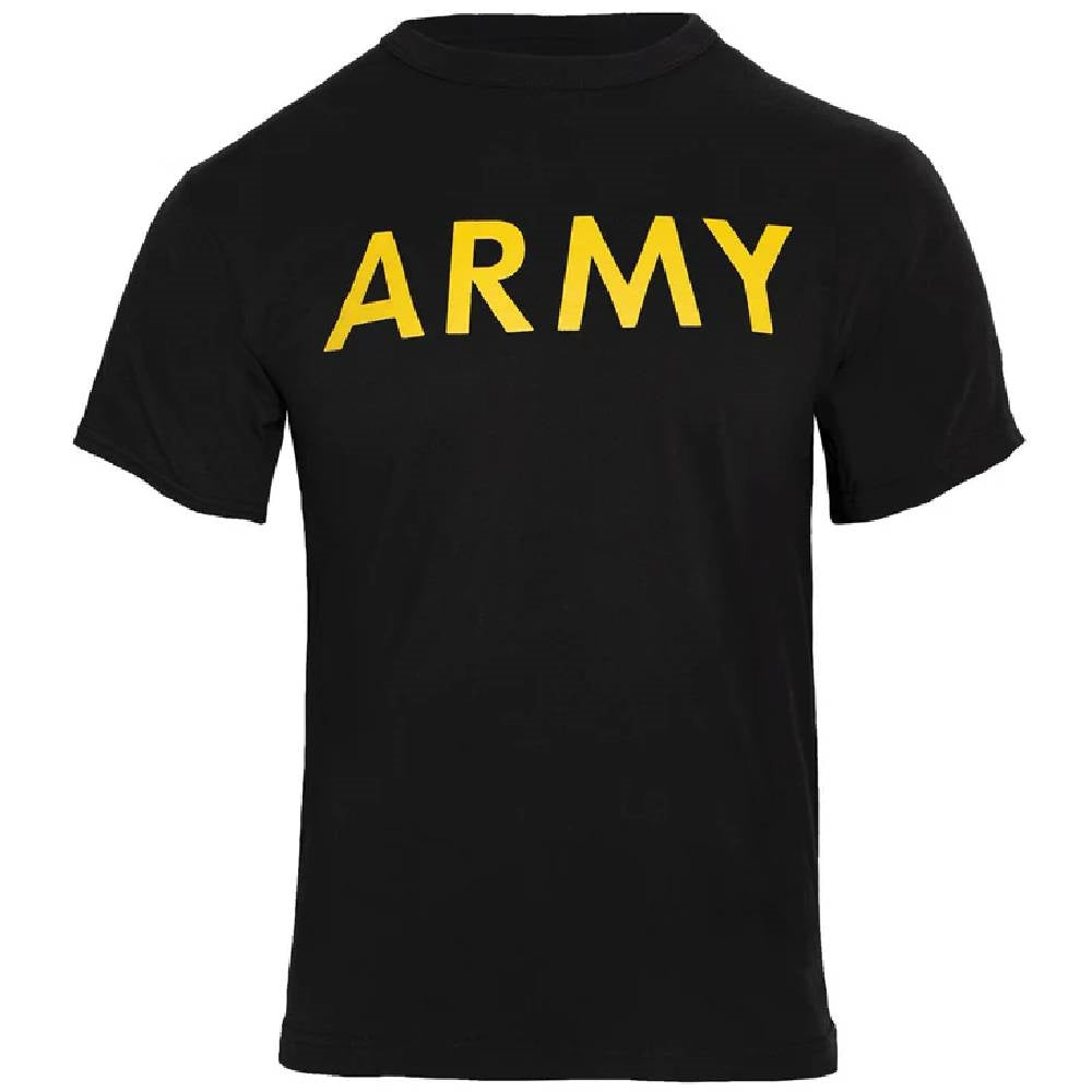 Rothco Black Army PT T-Shirt 60363