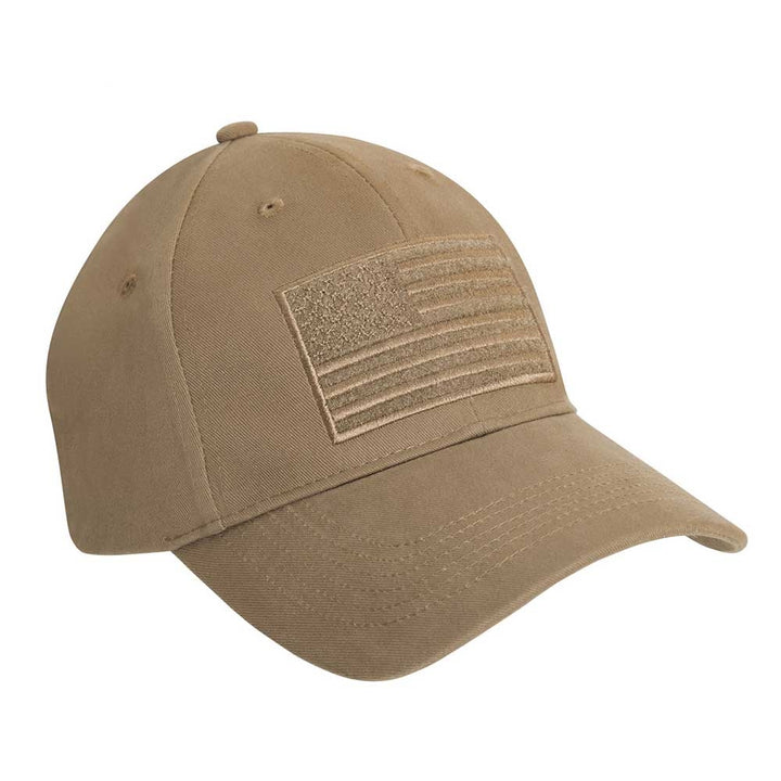 Rothco Coyote Brown US Flag Low Profile Cap 5228