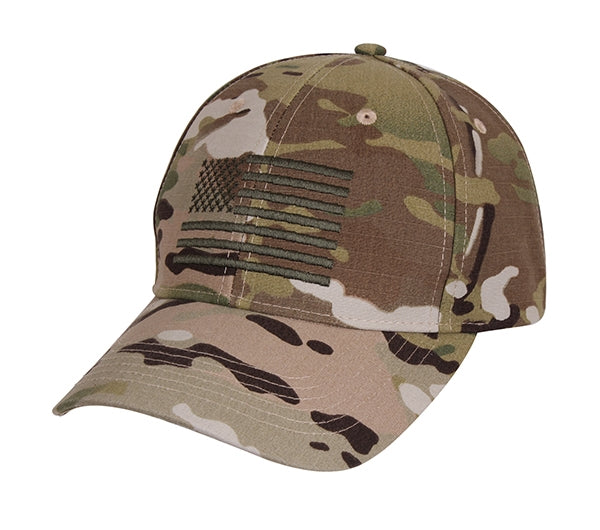 Rothco MultiCam Low Profile Cap With US Flag 99881