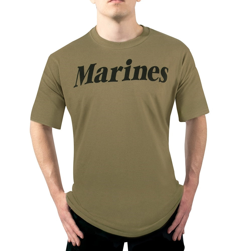 Rothco Coyote Brown Marines PT T-Shirt 60600