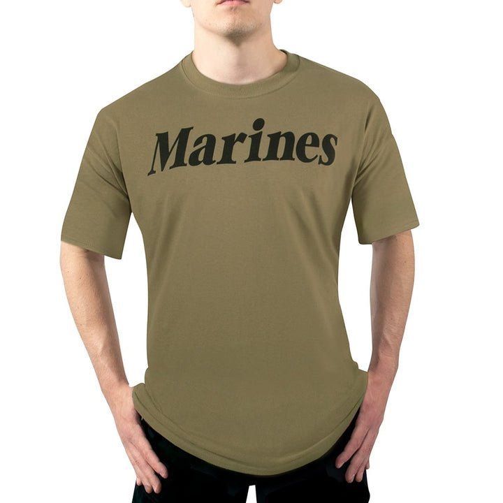 Rothco Coyote Brown Marines PT T-Shirt 60600
