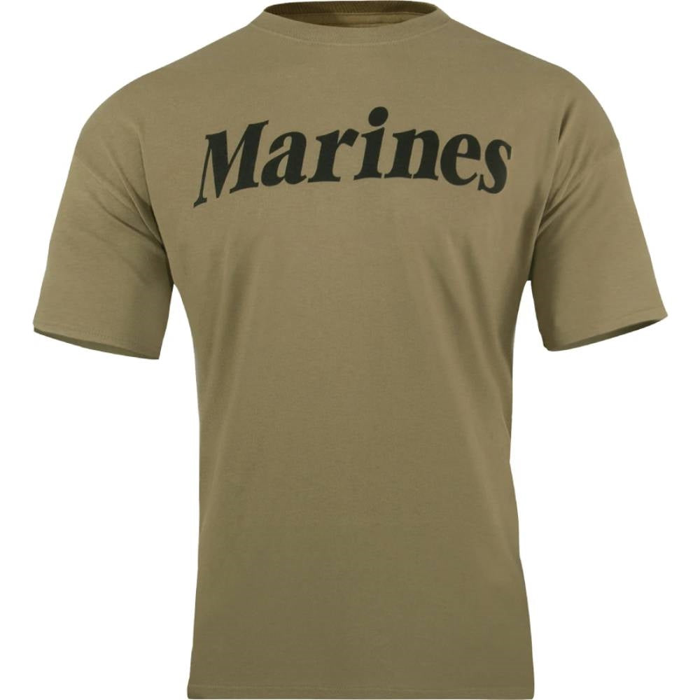 Rothco Coyote Brown Marines PT T-Shirt 60600
