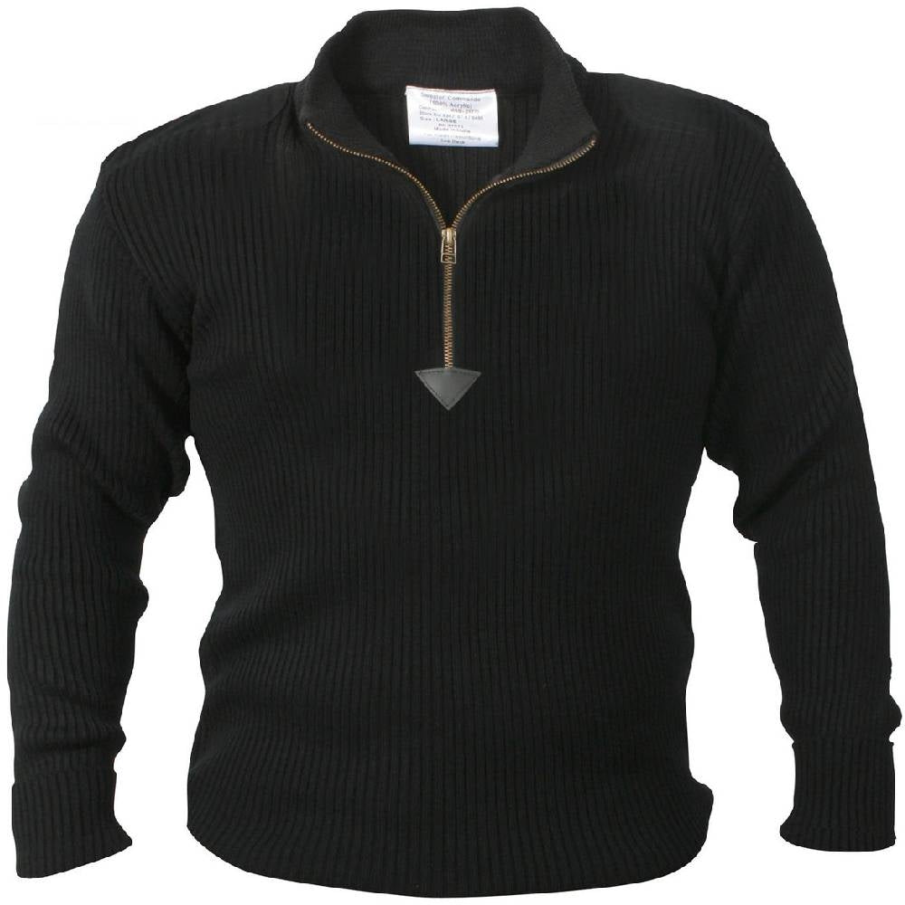 Rothco Black Acrylic Commando Sweater 3390