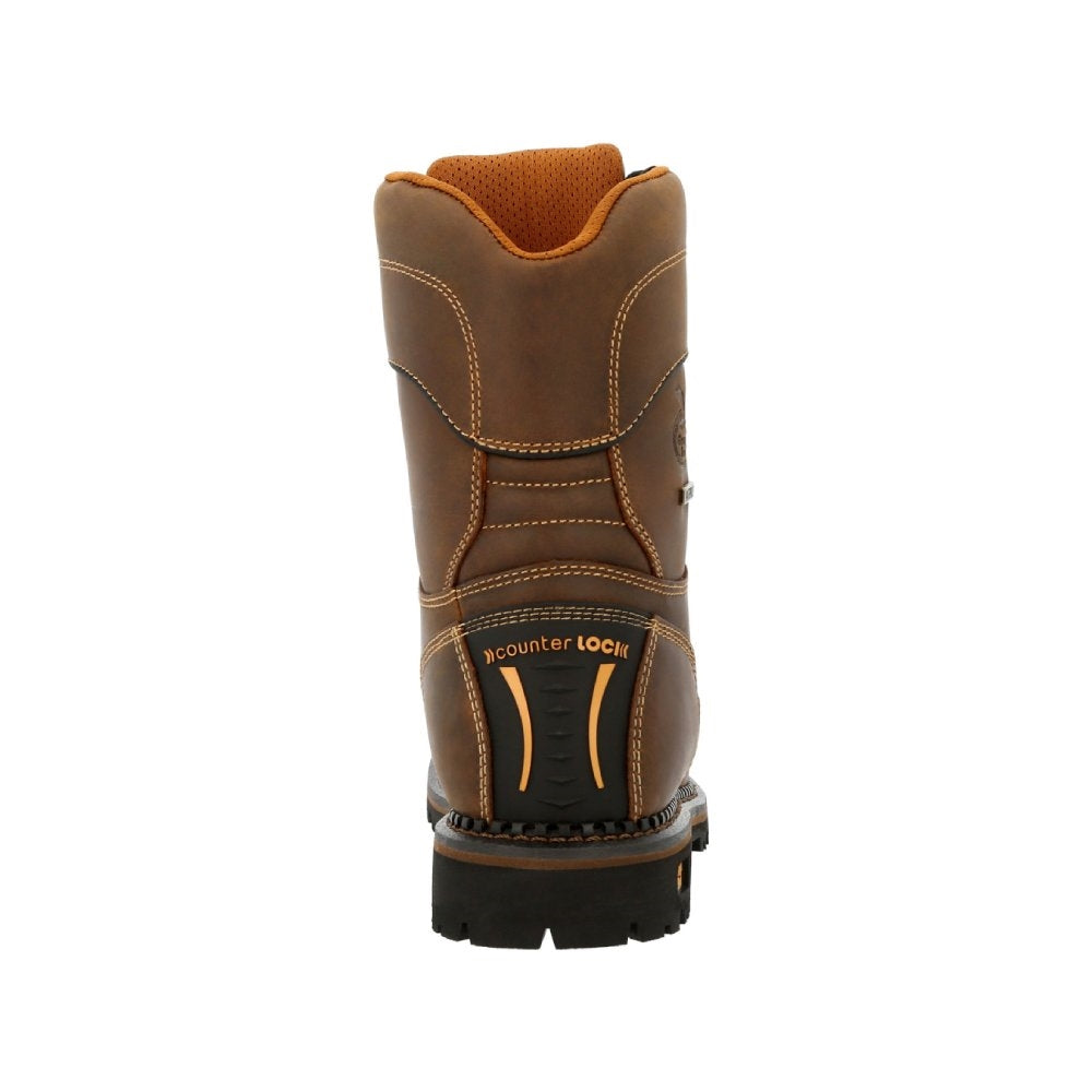 Georgia AMP LT Low Heel Logger Waterproof Pull On Composite Toe Work Boot GB00473