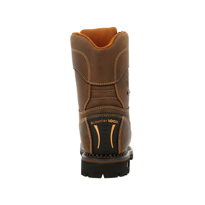 Georgia AMP LT Low Heel Logger Waterproof Pull On Composite Toe Work Boot GB00473