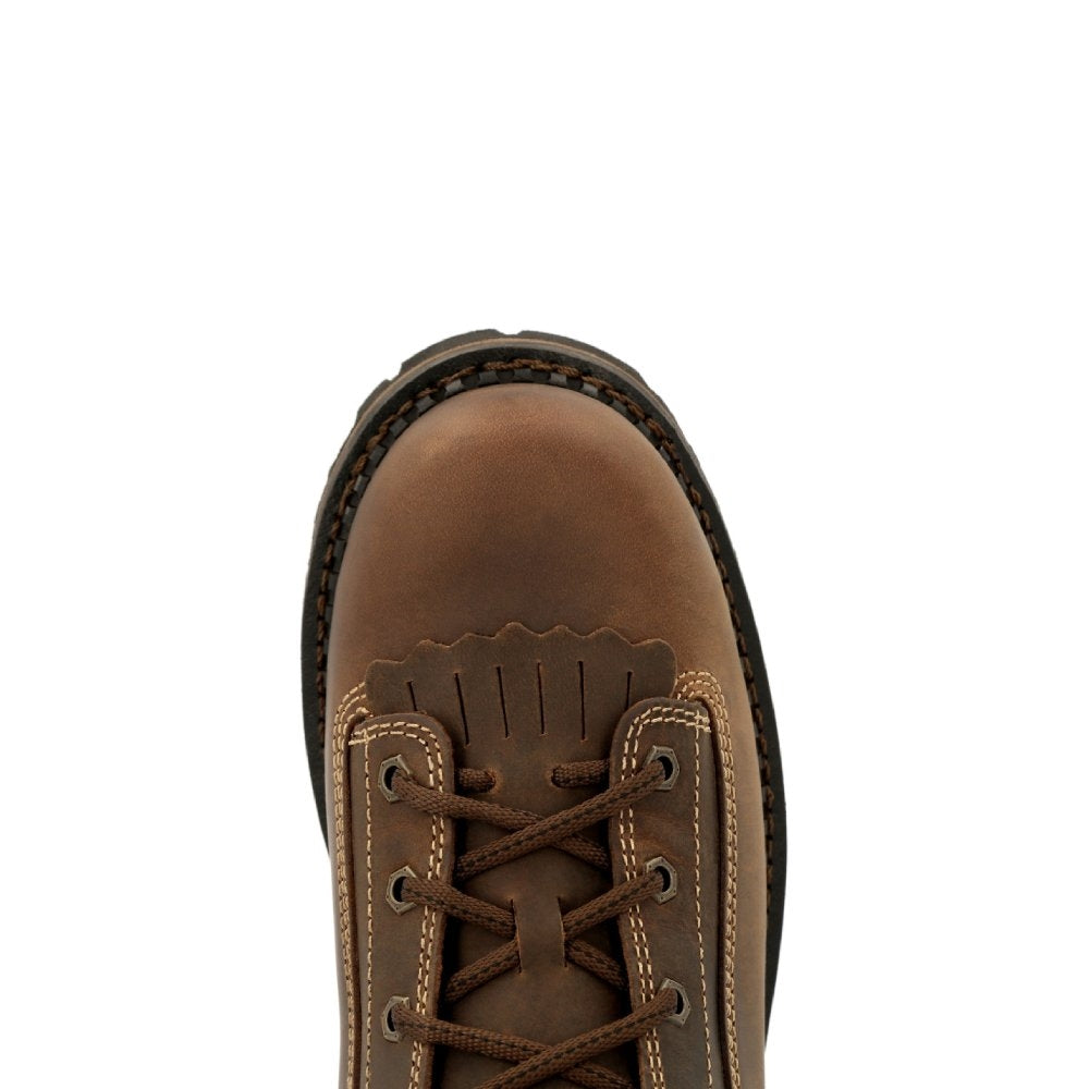 Georgia AMP LT Low Heel Logger Waterproof Pull On Composite Toe Work Boot GB00473