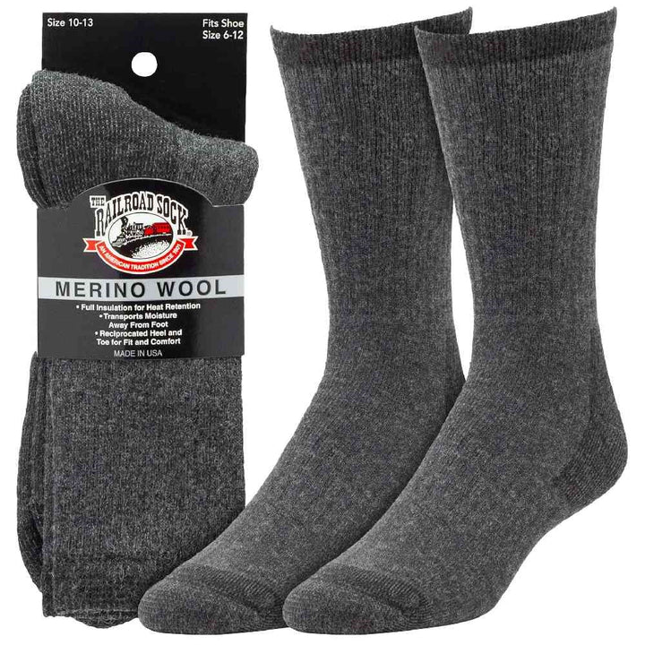 Railroad Socks Merino Wool Crew Socks  2965
