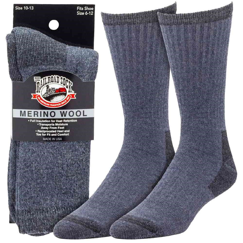 Railroad Socks Merino Wool Crew Socks  2965