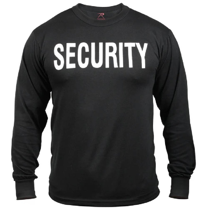 Rothco Black Long Sleeve Security Shirt 60222