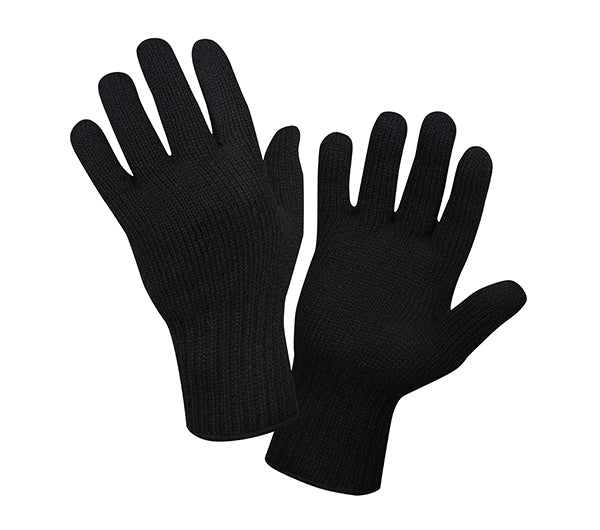 Rothco Black Wool Glove Liner - 8518