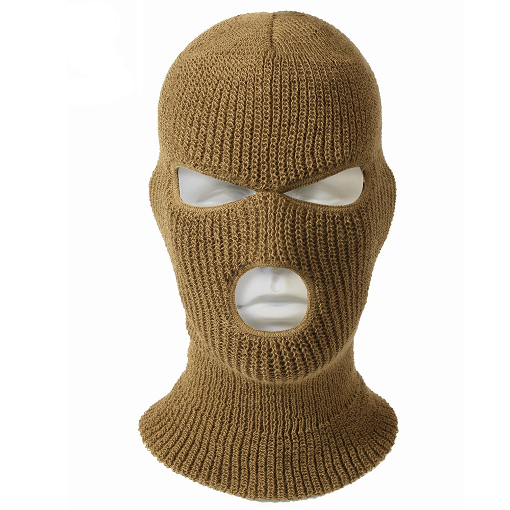 Rothco Coyote Brown 3-Hole Acrylic Face Mask - 5439