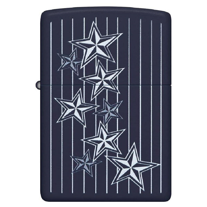 Zippo Star With Stripes, Navy Matte Lighter 48188
