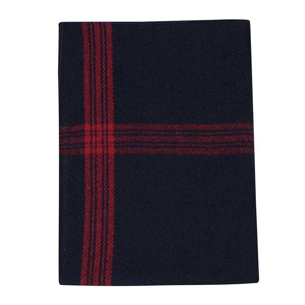 Rothco Navy With Red Striped Wool Blanket - 1095