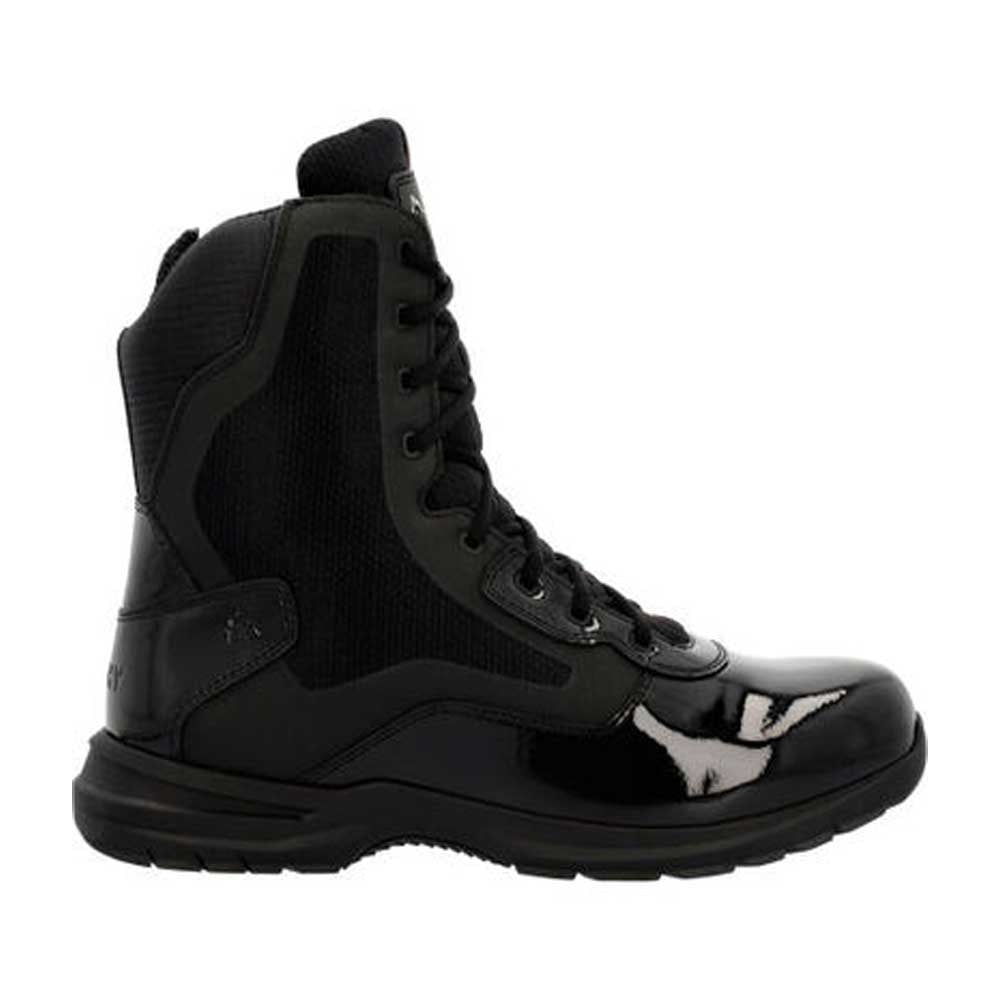 Rocky Cadet 8 inch Black Side Zip Public Service Boot RKD0103