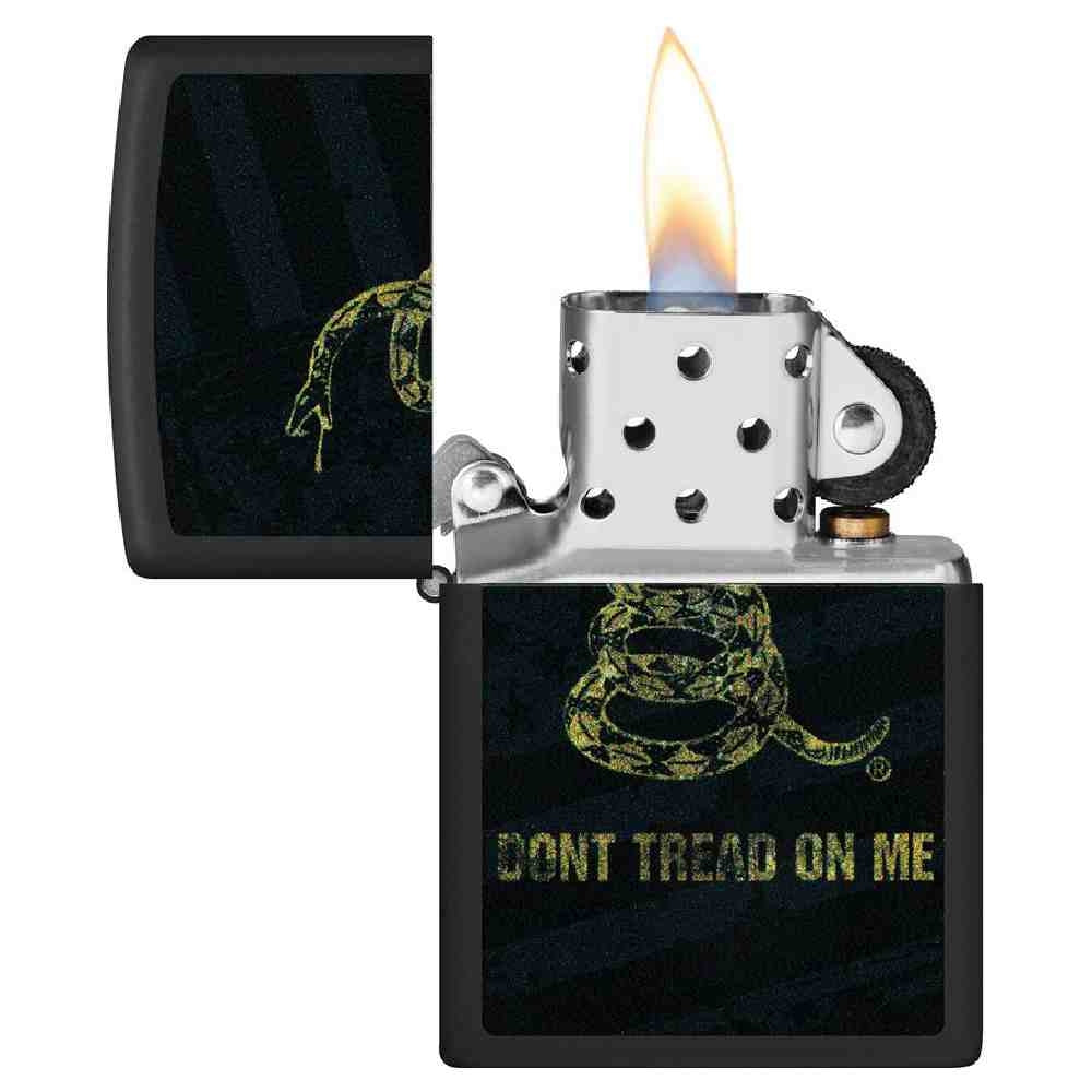 Zippo Dont Tread On Me Lighter Black Matte 73751