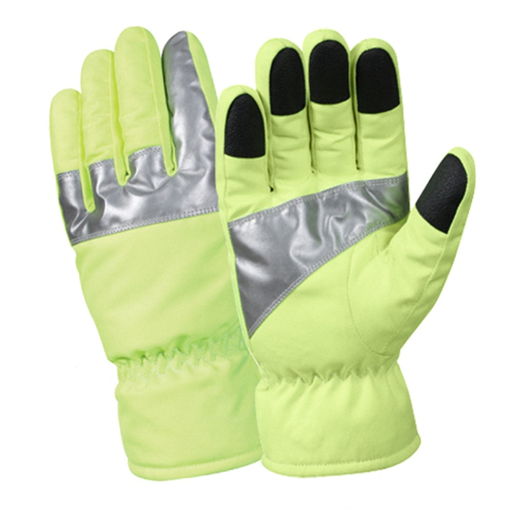Rothco Safety Green Reflective Tape Gloves 5487