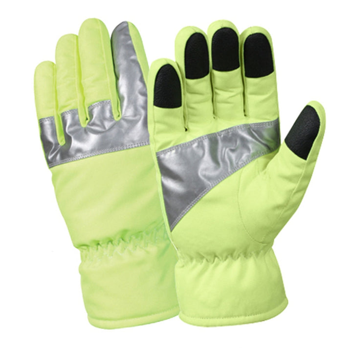 Rothco Safety Green Reflective Tape Gloves 5487