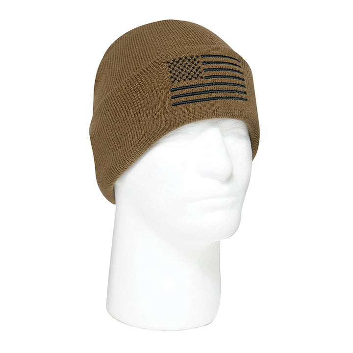 Rothco Coyote US Flag Watch Cap - 57866
