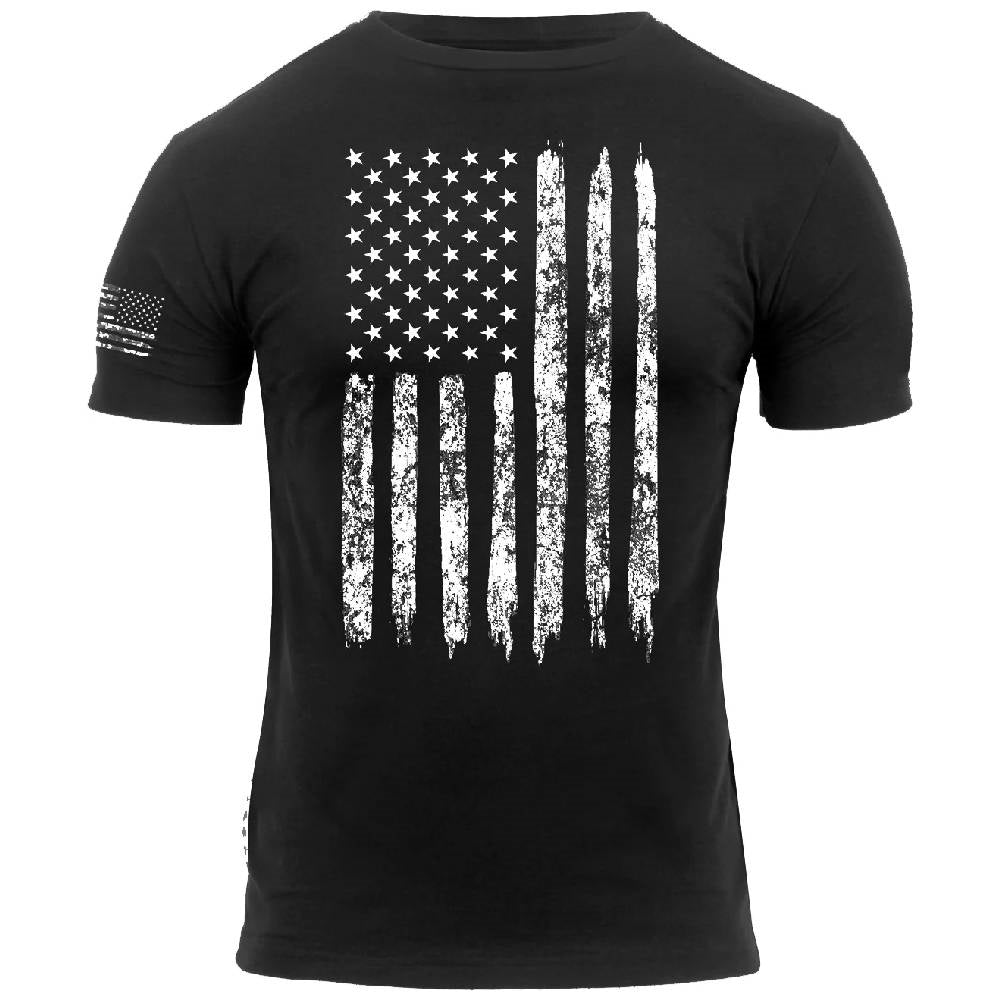 Rothco Distressed US Flag Athletic Fit T-Shirt 2901