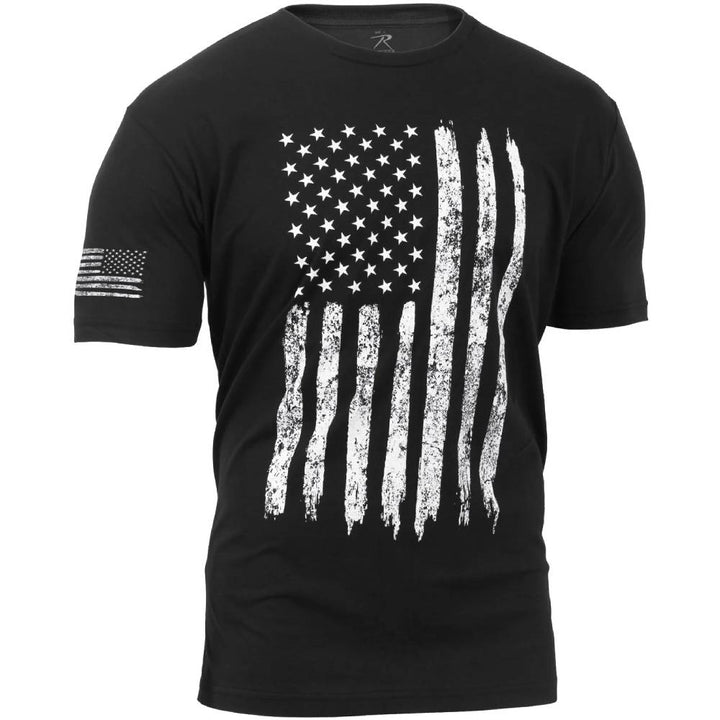 Rothco Distressed US Flag Athletic Fit T-Shirt 2901
