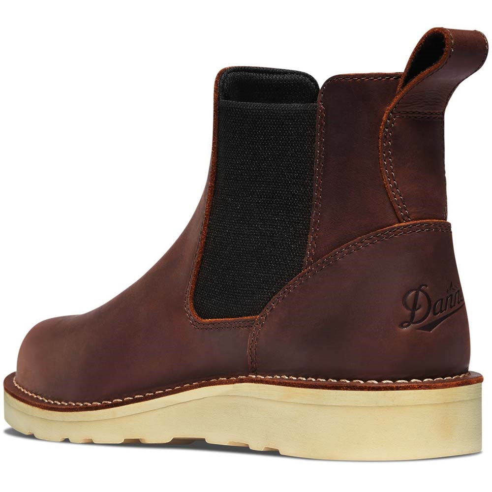 Danner Bull Run Chelsea Steel Safety Toe Wedge Sole Slip On Work Boot 15484