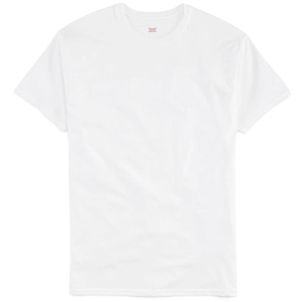 Hanes 6 Pack White Crew Neck T-Shirt - 2135P6