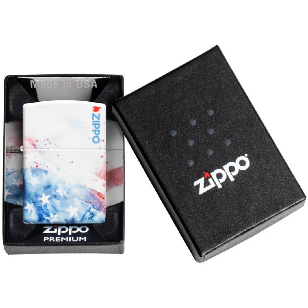 Zippo Watercolor Flag Design Lighter - 47209