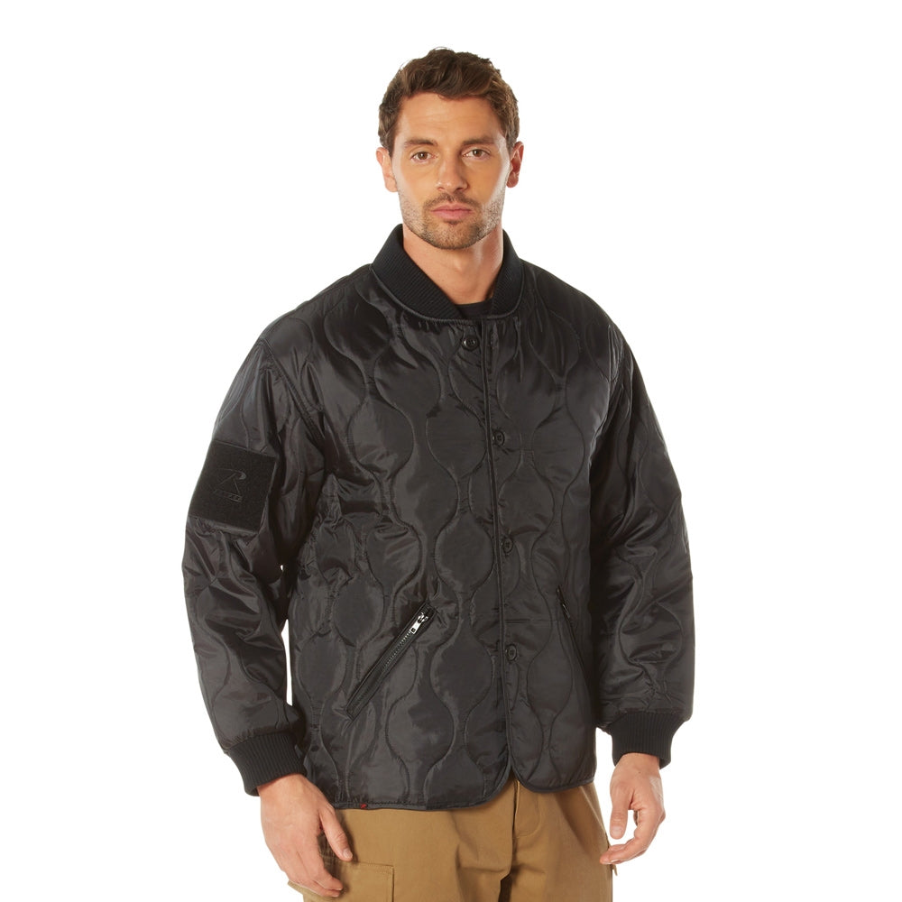 Rothco Black Quilted Woobie Jacket - 10424