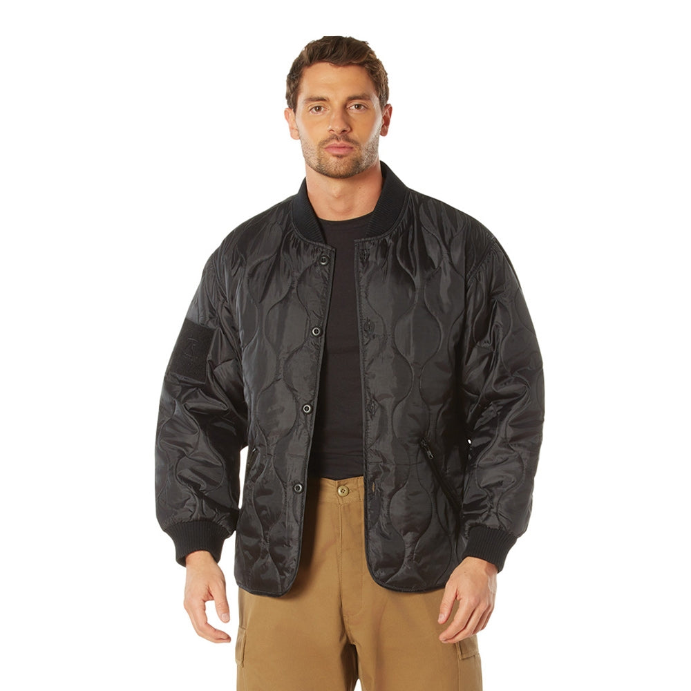 Rothco Black Quilted Woobie Jacket - 10424