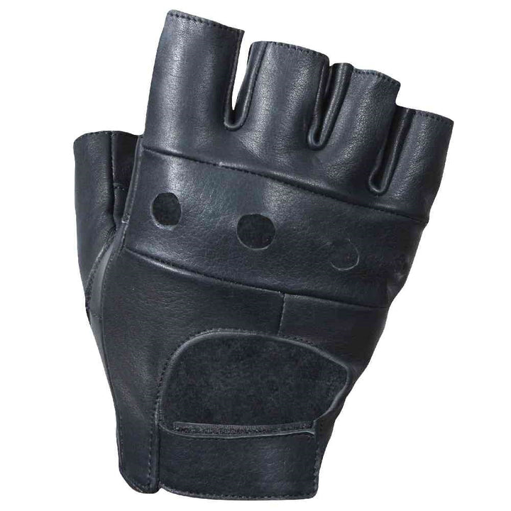 Rothco Black Leather Biker Gloves - 3498