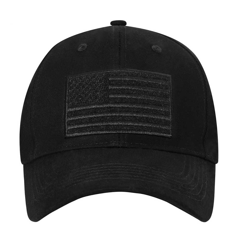 Rothco Black US Flag Low Profile Cap 5289