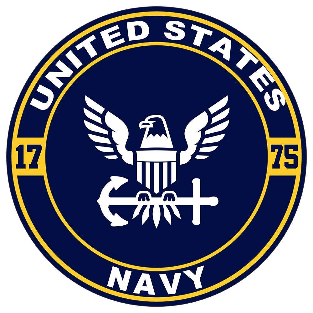 United States Navy Crest Sticker D240-N