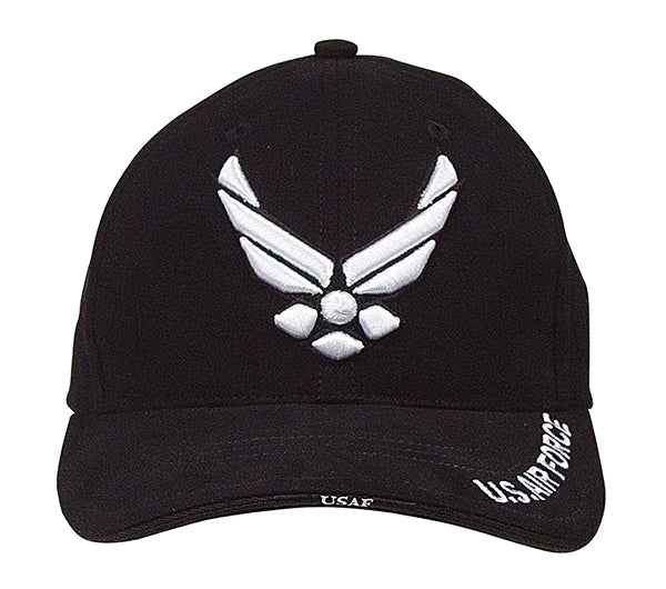 Rothco Black New Wing Air Force Cap - 9384