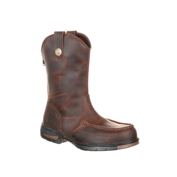 Georgia Athens Slip Resistant Pull On Moc toe Work Boot GB00226