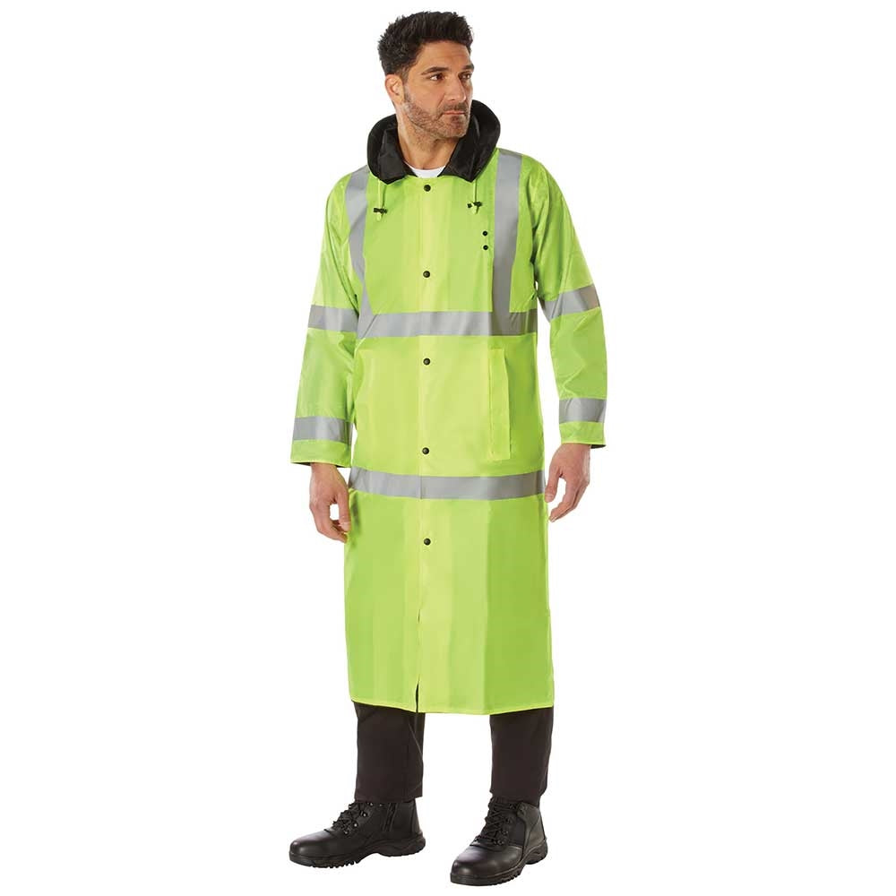 Rothco 3905 Hooded Reflective Rain Parka