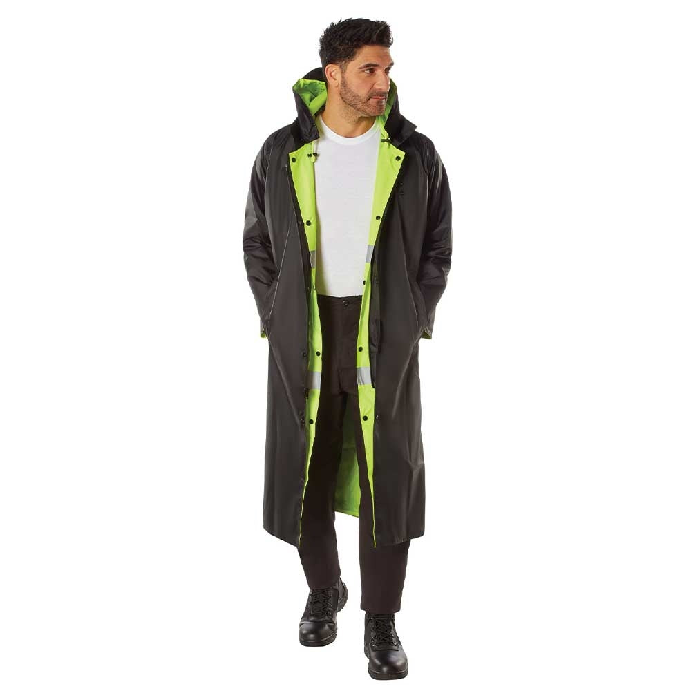Rothco 3905 Hooded Reflective Rain Parka