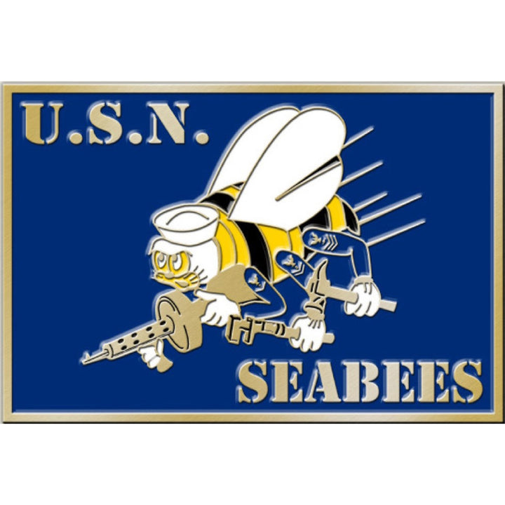 EEI US Navy Seabees  Belt Buckle - B0123
