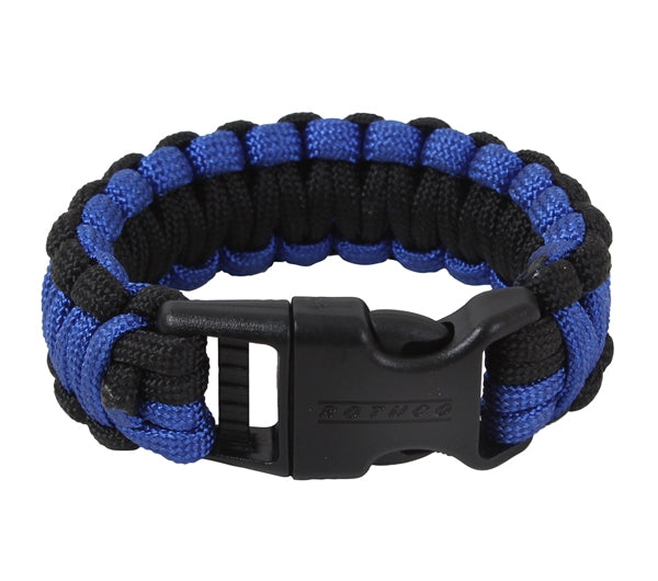 Rothco Black  and  Royal Blue Paracord Bracelet - 973