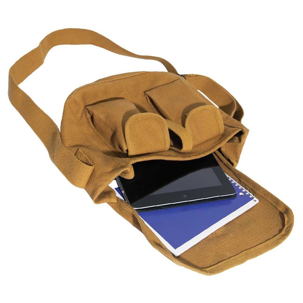 Rothco Coyote Brown Canvas Ammo Shoulder Bag - 22780