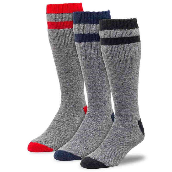 Railroad Socks Outdoor Striped Wool Boot Socks 2962