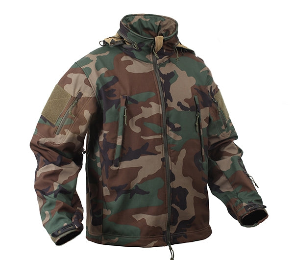 Rothco Woodland Camo Special Ops Soft Shell Jacket 9906